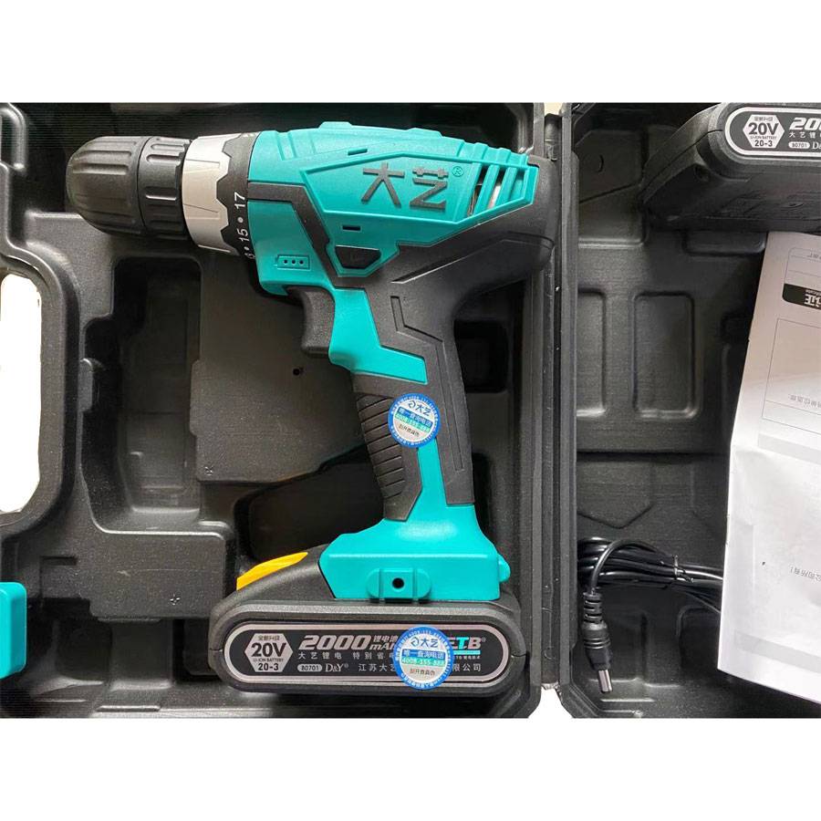 货到验收后再付款更放心大艺锂电钻充电螺丝刀大艺20v锂电