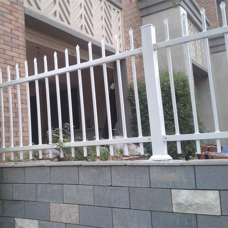 庭院围墙白色锌钢围栏型号公园锌钢隔离栅规格