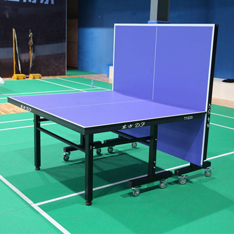 可折叠式家用乒乓球台室内比赛乒乓球桌可移动带轮乒乓球案子