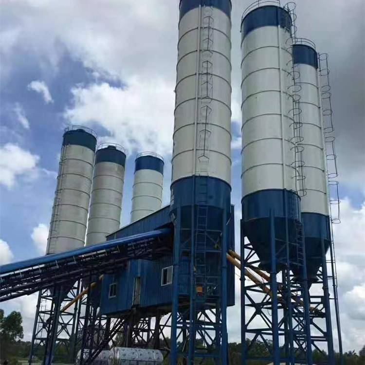 混凝土搅拌站立式水泥仓罐60吨80吨卧式水泥仓可移动现货直销