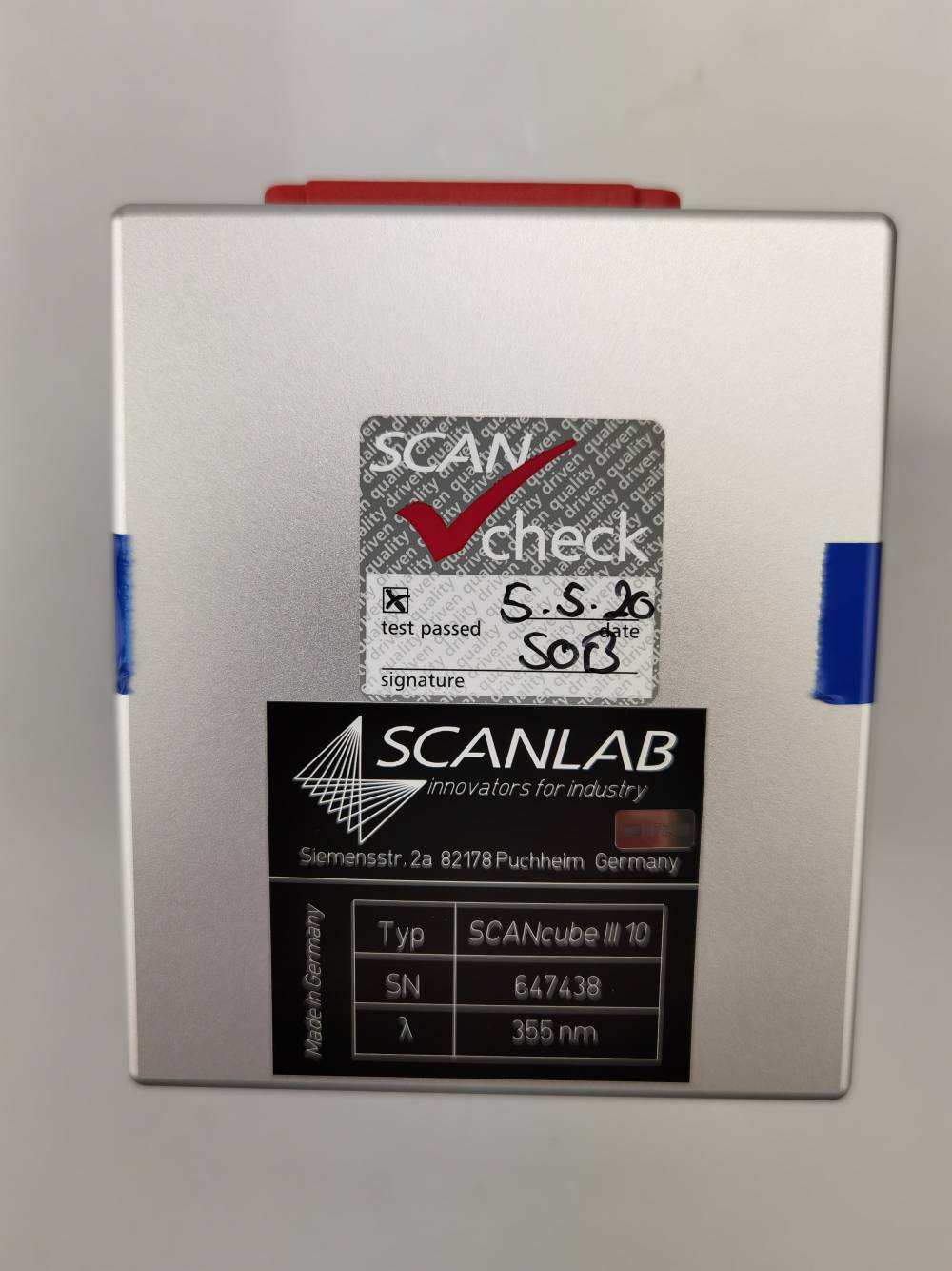 scanlab振镜Scancube III 10扫描头