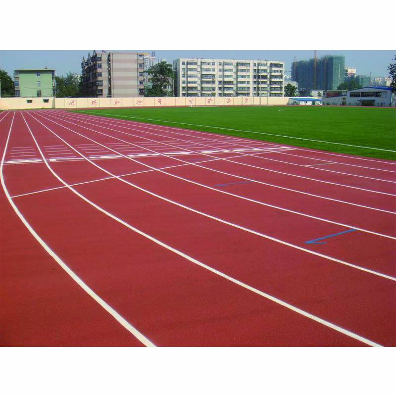 郴州市汝城县混合型塑胶跑道学校运动场地面材料200米塑胶跑道