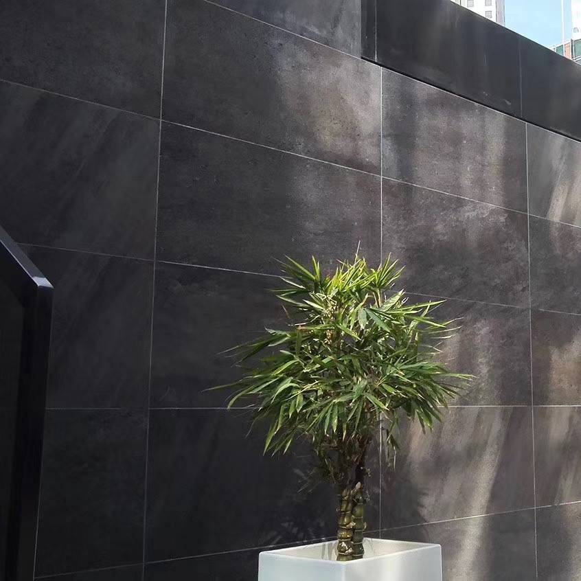 奇色仿黄金麻石英砖施工要求园林工程用陶瓷石英砖