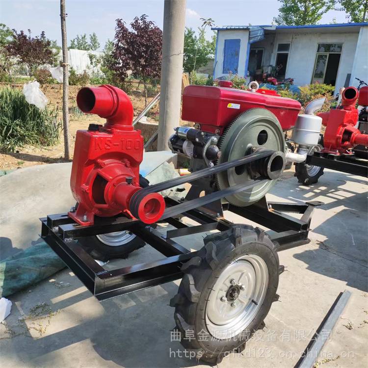 【农业排灌流量泵500立方水冷柴油机水泵防汛应急两轮拖车式】价格