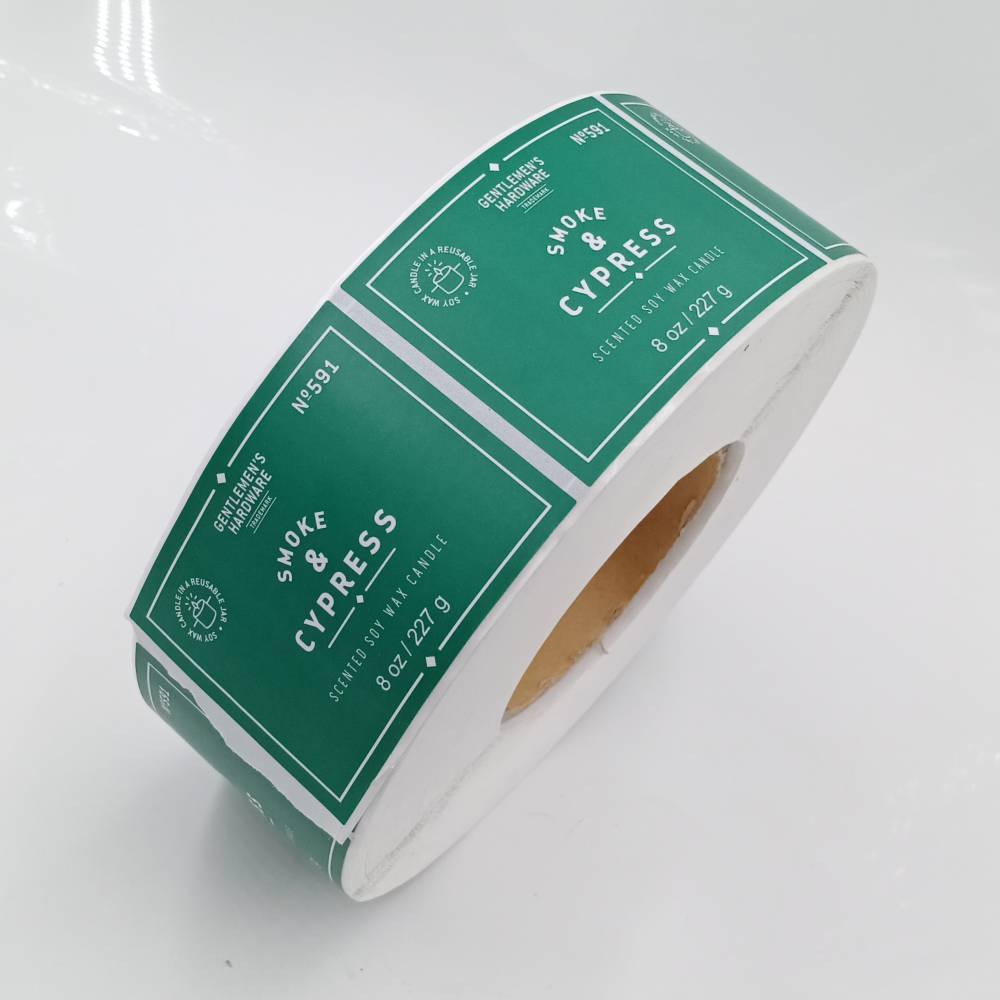 百丰包装制作彩色印刷防水防油铜版纸不干胶商标logo贴纸