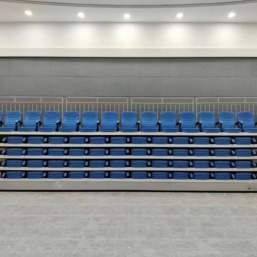 大型伸缩看台室内观众座椅铝合金活动看台宁夏石嘴山