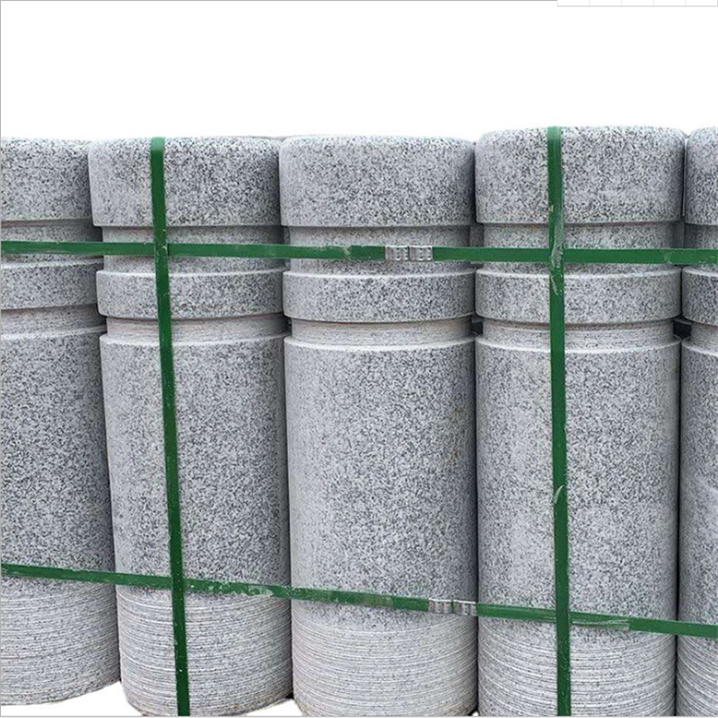 路障挡车石柱花岗岩广场防撞止车石隔离圆柱