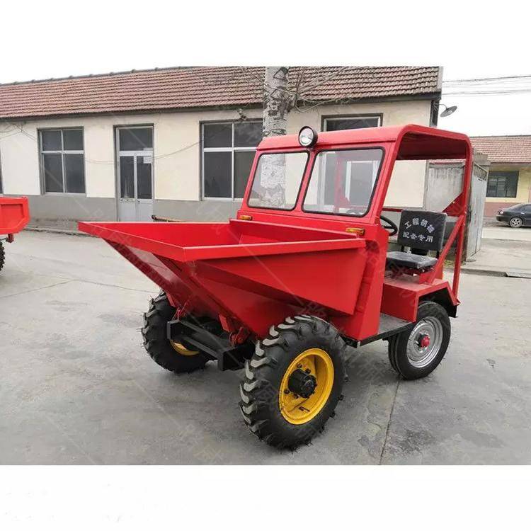 电启动液压翻斗车前卸式矿用车工地柴油拉料车