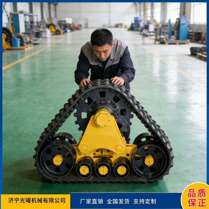 500宽履带半链轨改装泥泞地橡胶履带底盘2026新款