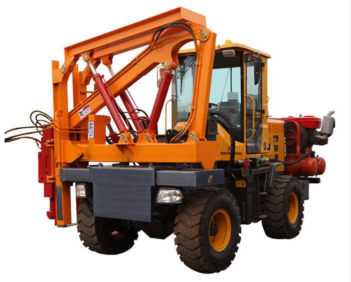 液压护坡打桩机装载护栏打桩机批发多功能旋挖打拔广东惠州市