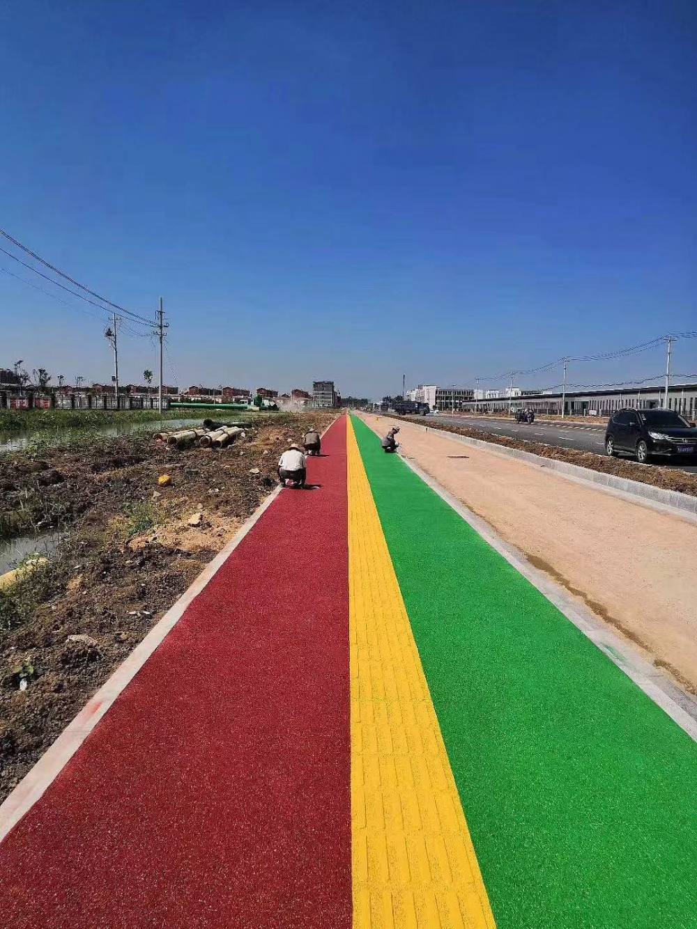 眉山彩色透水混凝土材料厂家 路面压花地坪