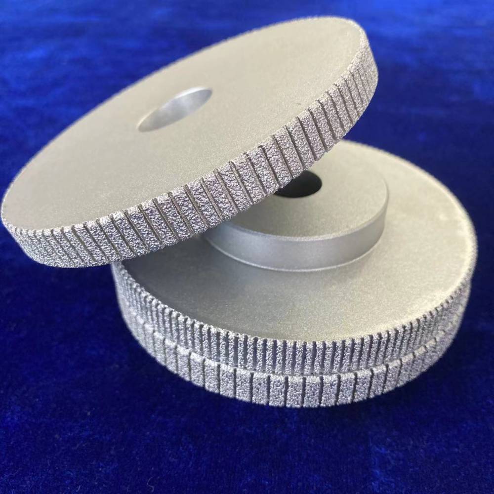钎焊sdc砂轮带槽钎焊金刚石沙轮打磨铸钢转用