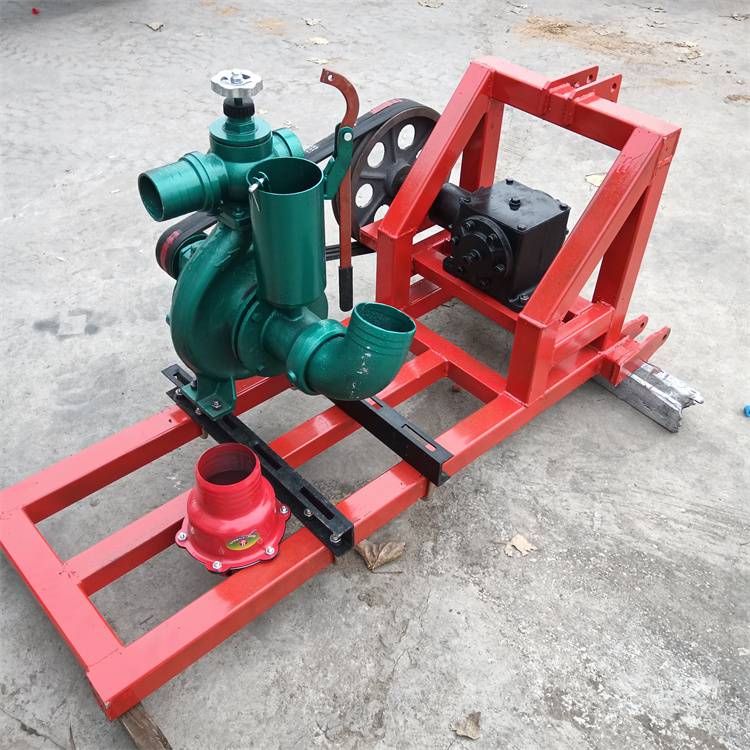 拖拉机带大流量混流泵3寸双叶轮高压喷灌泵柴油机带抽水泵
