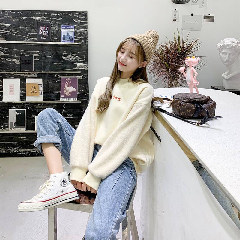 纯色细线女生毛衣纯棉T恤几块钱的衣服小西装外搭开衫呢子女