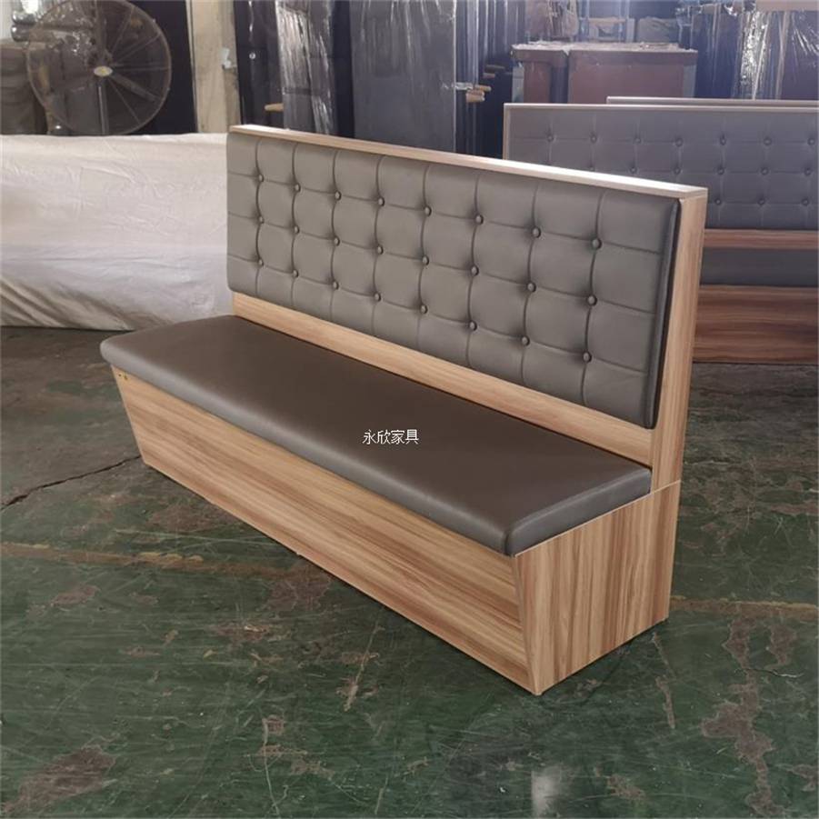 河池市双面快餐厅卡座沙发定做厂家报价