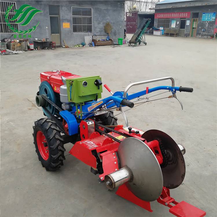 草莓地开沟机手扶链接开沟培土机柴油水冷起垄机
