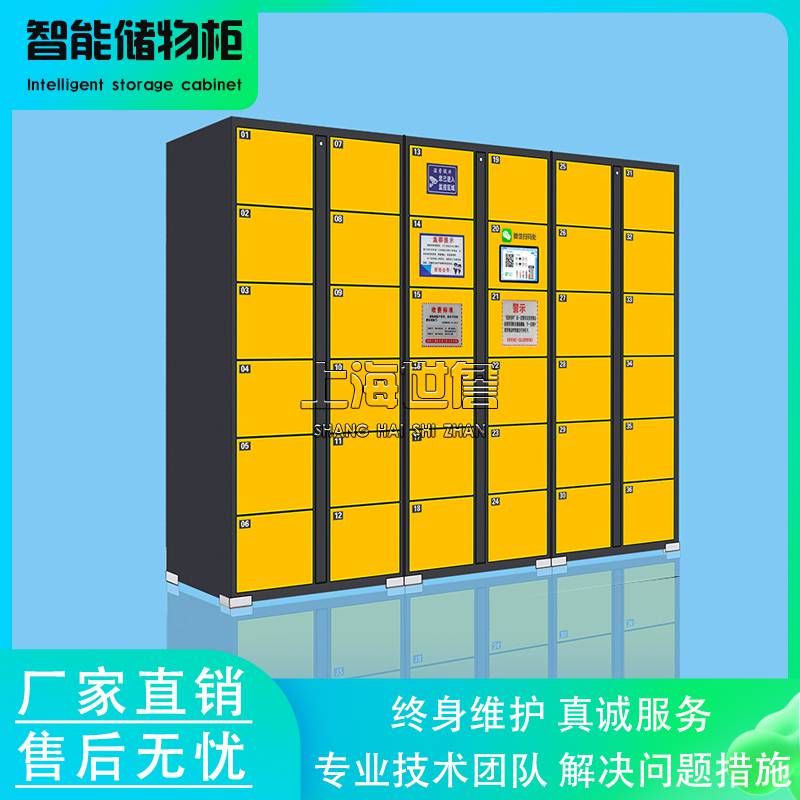 健身房收纳柜刷卡识别智能寄存柜酒店3.5寸屏共享储物柜现货包邮扫码付款行李寄存柜