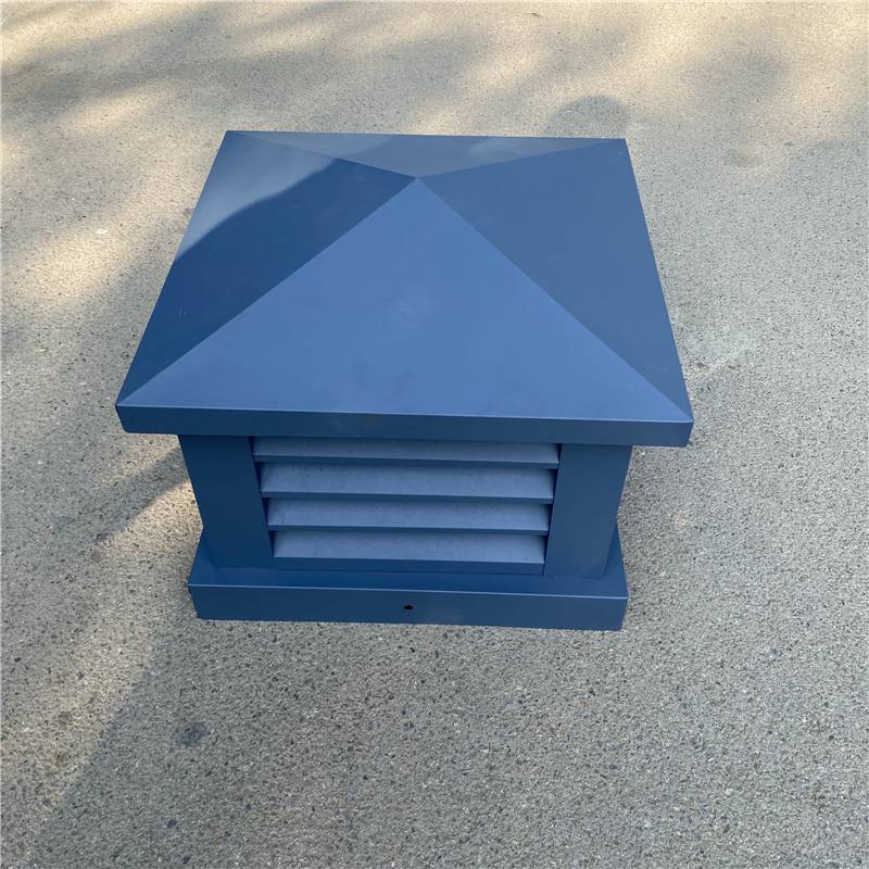 十堰cfb方形百叶风帽铝合金烟囱帽止回风帽图片