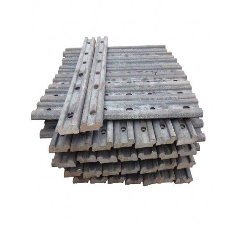 矿用轨道接头夹板50鱼尾板15kg行车钢轨连接紧固件p50轻轨道夹板