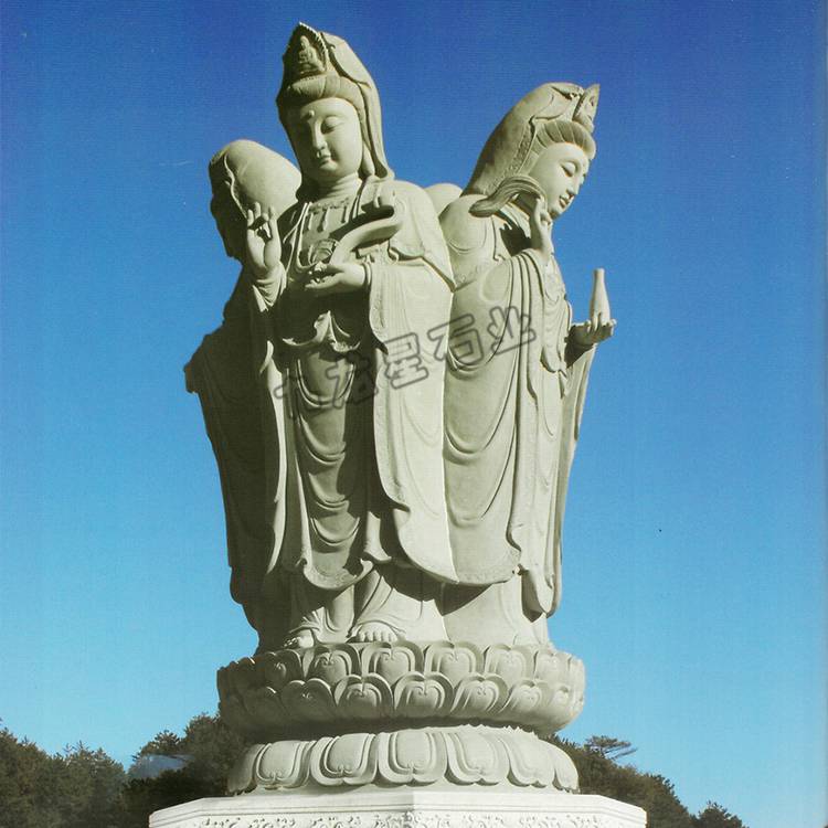 石雕观音像石材观音像观音菩萨像定制