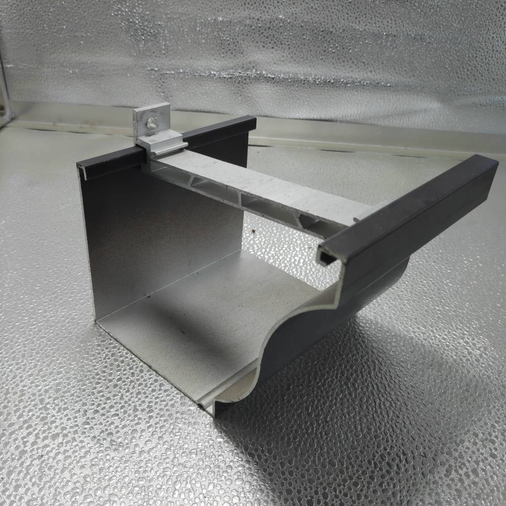 防水铝合金天沟檐槽可用于厂房别墅屋面引流排雨水规格是6英寸宽度