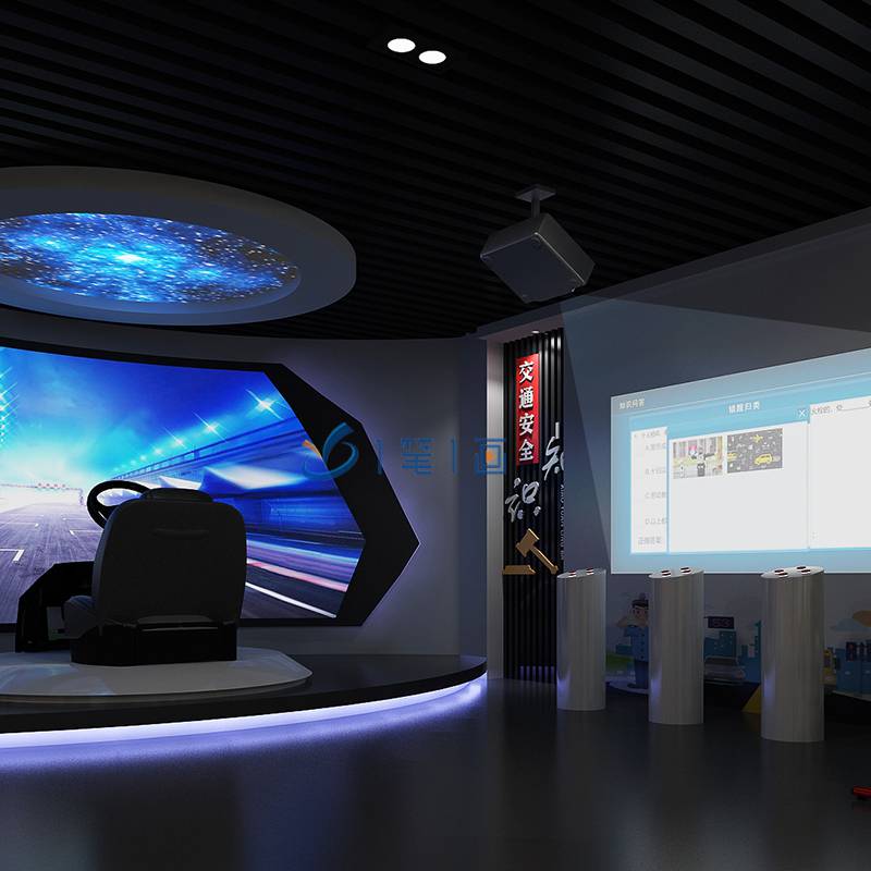 河南学校法治文化主题馆多媒体法治教育展厅平面设计图片