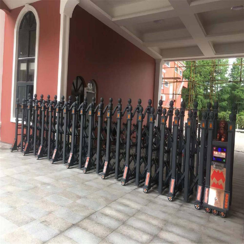 深圳祥安通单位电动伸缩门尺寸幼儿园电动伸缩门标准