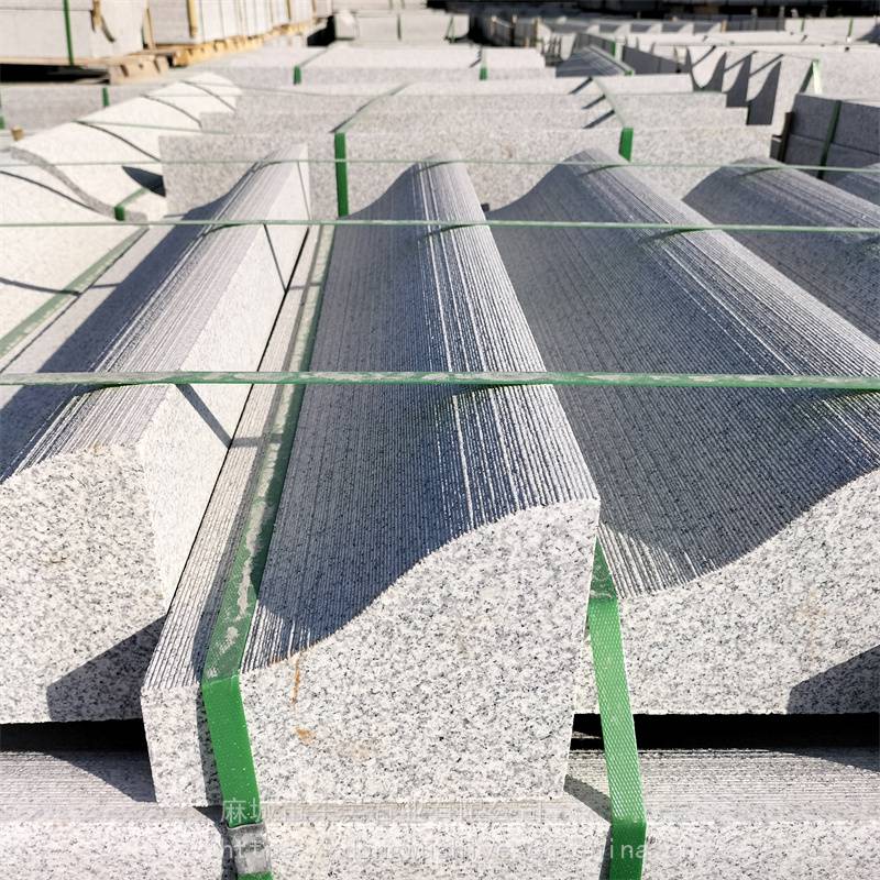 芝麻白树围石花围压顶石白麻烧面加工定制东吴石业