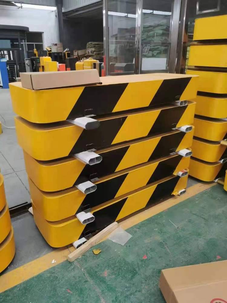经济耐用免浇筑钢制小区门口停车场工厂加油站道闸安全岛防撞岛