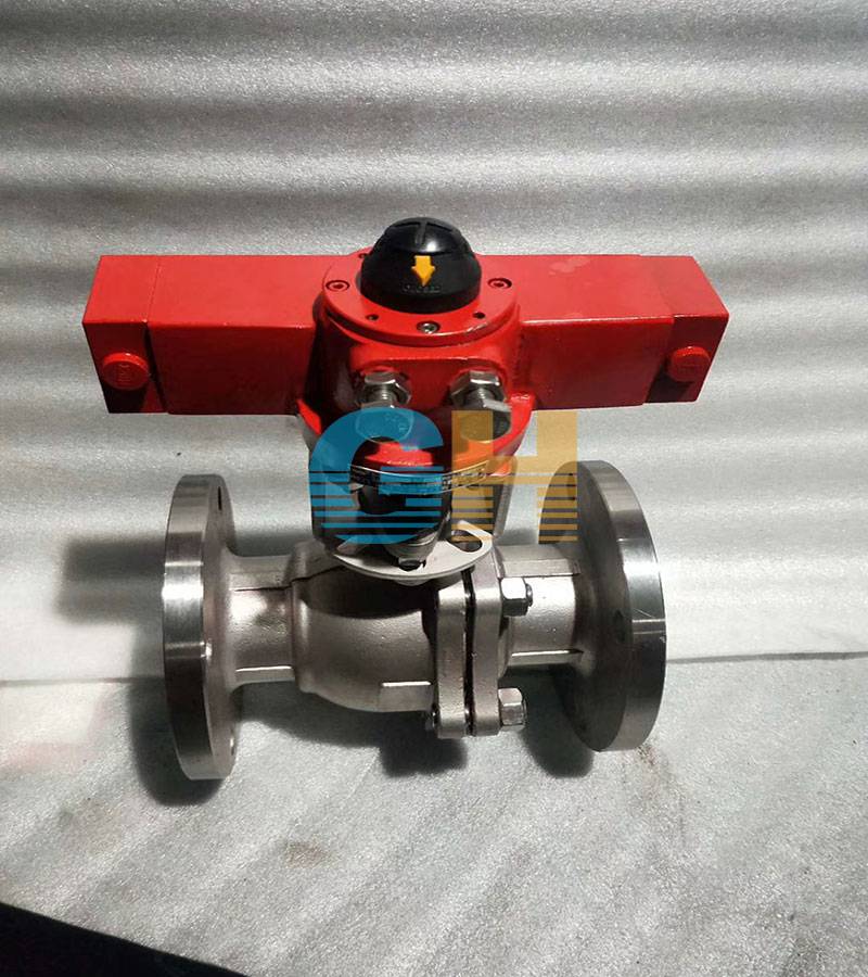 fdq液动球阀单作用双作用法兰球阀电液执行器球阀气液执行机构球阀