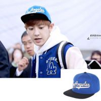 EXO 朴灿烈同款帽子 M LB LA DODGERS 道奇队高品质棒球帽平沿帽