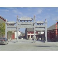 供应曲阳三门五门石牌坊,牌楼,凉亭,山门,牌坊,汉白玉石牌坊