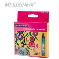 马可MARCO 1108-24儿童彩色油画棒 不易断彩色蜡笔 24色蜡笔