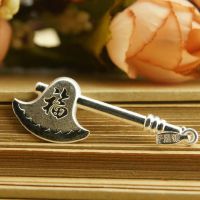 s990千足銀純銀福字吊墜斧子大龍斧龍頭斧男款斧頭項(xiàng)墜035