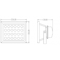 LEDAD-FL108D 24*1W  