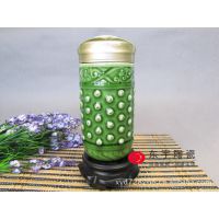 供应青瓷双层杯 活瓷杯 陶瓷保温杯 手握乾坤（小） 随手杯 杯子