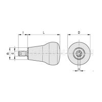 意大利新型进口标准件TEL X.SOFT双径体旋转手柄型号 交期短