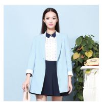 招微信代理 2014秋裝新款韓版西服外套 中長(zhǎng)款氣質(zhì)西裝外套 女裝