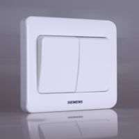 ***正品西門(mén)子品質(zhì)大板雅白系列插座二開(kāi)雙控墻壁開(kāi)關(guān)插座批發(fā)