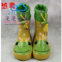 供应新品外贸强货童鞋款儿童雨鞋日本胶鞋小雨点青蛙 雨靴***
