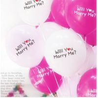 批發(fā)求婚氣球 12寸加厚婚慶氣球 婚房裝飾拍照造型廣告印字氣球