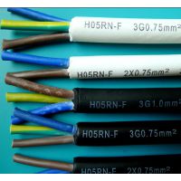供应贵阳现货三芯橡胶线 H05RN-F 3*0.75橡胶线 黑色/白色橡胶线