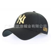 广东广州供应韩版立体金属扣棒球帽子 鸭舌帽子 遮阳防晒太阳帽