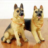 狼狗 家居庭院动物摆件园艺装饰树脂工艺品***狼狗