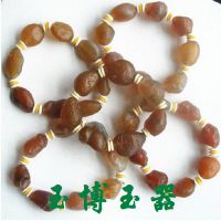 天然阿拉善原石玛瑙手链 葡萄干玛瑙原石手链