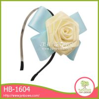 供应新款韩版发饰 唯美绿叶玫瑰发箍 HB-1601