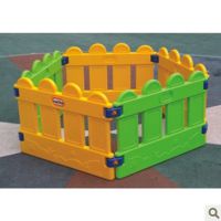 豪華圍欄兒童柵欄塑料棚欄幼兒園護(hù)欄 游戲圍欄