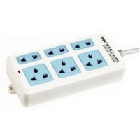 得力3988電源插座 電工大功率接線板1.8m 6孔