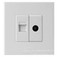 正品TCL开关插座A6系列电视电脑墙壁明装插座面板郑州批发