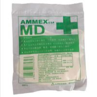 爱马斯TLFCMDS一次性医用橡胶检查灭菌手套（无粉，掌麻，加厚型